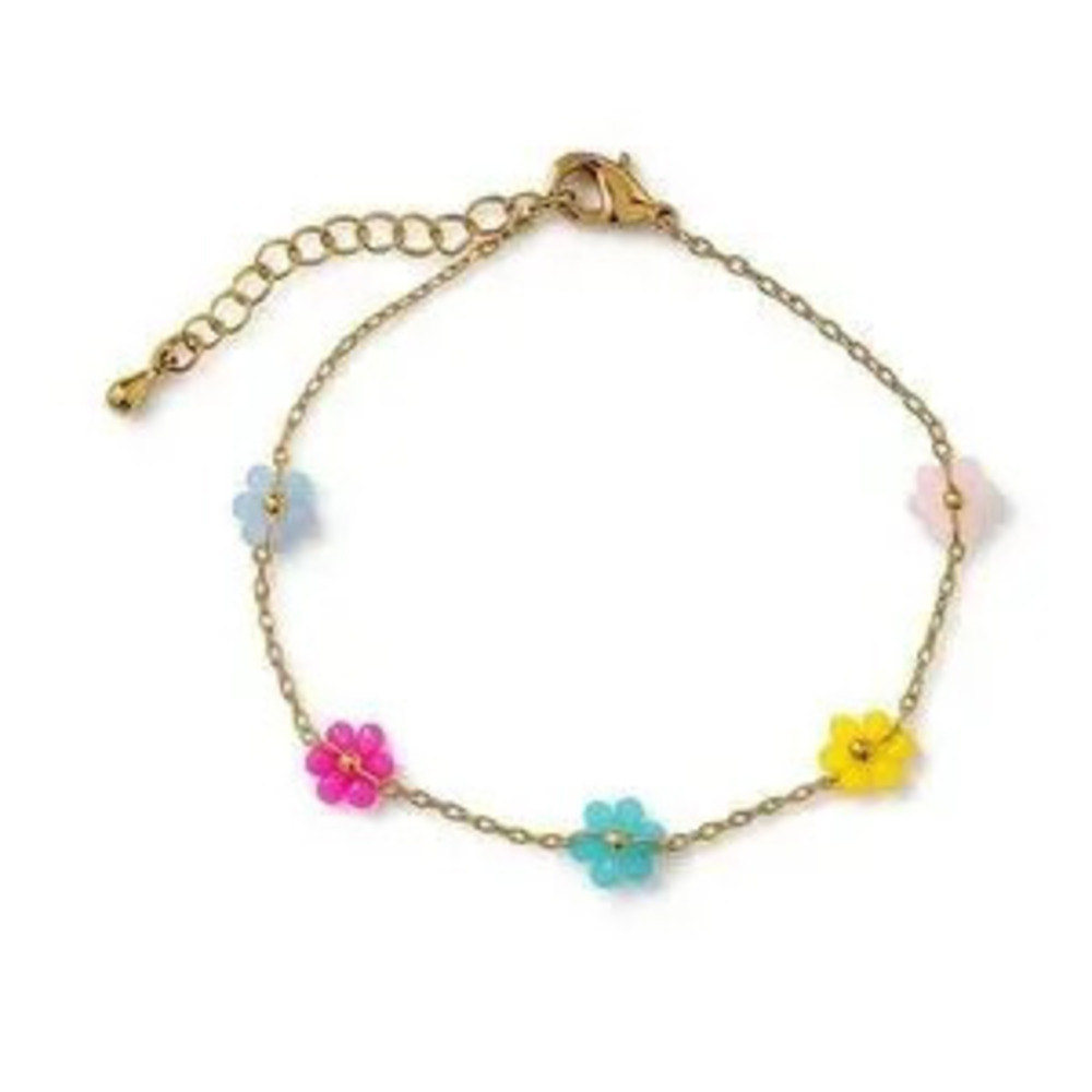 ???? Colorful Flower Charm Bracelet ??